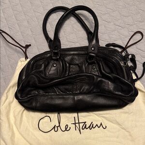 Cole Haan Black Leather Shoulder Bag